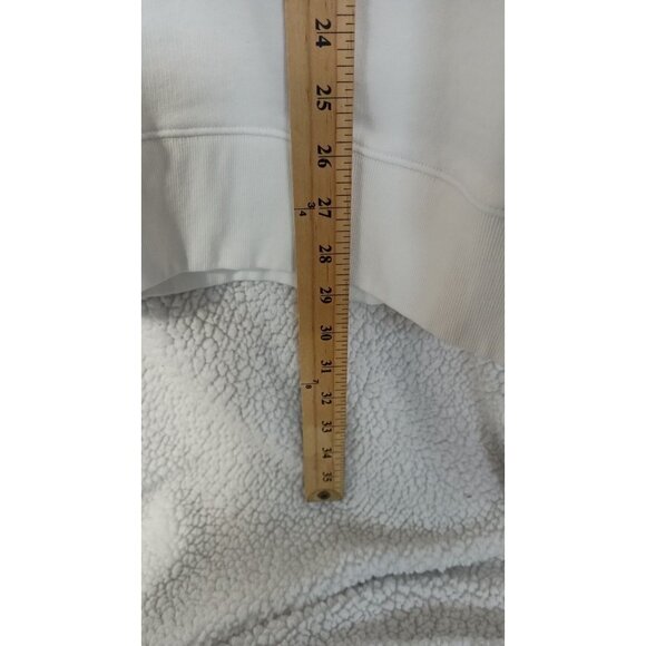 COS Women's White Word Art Poem Pullover Crewneck Sweatshirt Size M/L Love Pride - Picture 6 of 10